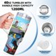 thumbnail image 5 of Thomas y sus Amigos Vaso aislado de acero inoxidable con asa, diseño temático, regalo para familia, amigos y fans; incluye pajita y encaja en el portavasos estándar, 40 oz, 5 of 6
