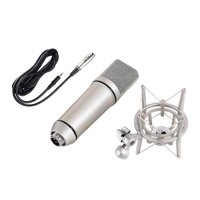 Magideal - Micrófono De Condensador Micrófono De Condensador Para Computadora Micrófono De Estudio Resistente Y Multipropósito Micrófono De Escritorio Para Podca 5V16