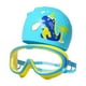 thumbnail image 3 of Gorro De Baño Para Niños Gorro De Baño Gafas De Natación Para Niños Para Nadar Buceo Niños Azul Y Amarillo, 3 of 3