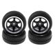 thumbnail image 4 of 4pcs RC Vehículo Ruedas Neumáticos Juego De Llantas 12 Mm Hexagonal Para 1/10 En Coche De Carretera HPI HSP, 4 of 5