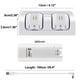 thumbnail image 2 of Base de carga OSTENT para mando de Wii + 2 baterías recargables blancas, 2 of 7