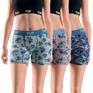 Bóxer Medio Mujer Algodón Pack 3 Stitch C1 Top