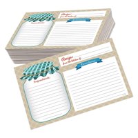 Magideal - 50 Piezas Tarjetas De Recetas Tarjetas De Cocina Título Ingredientes Tarjeta De Índice De Recetas Tarjetas De Notas Para Vacaciones Aniversario Día De