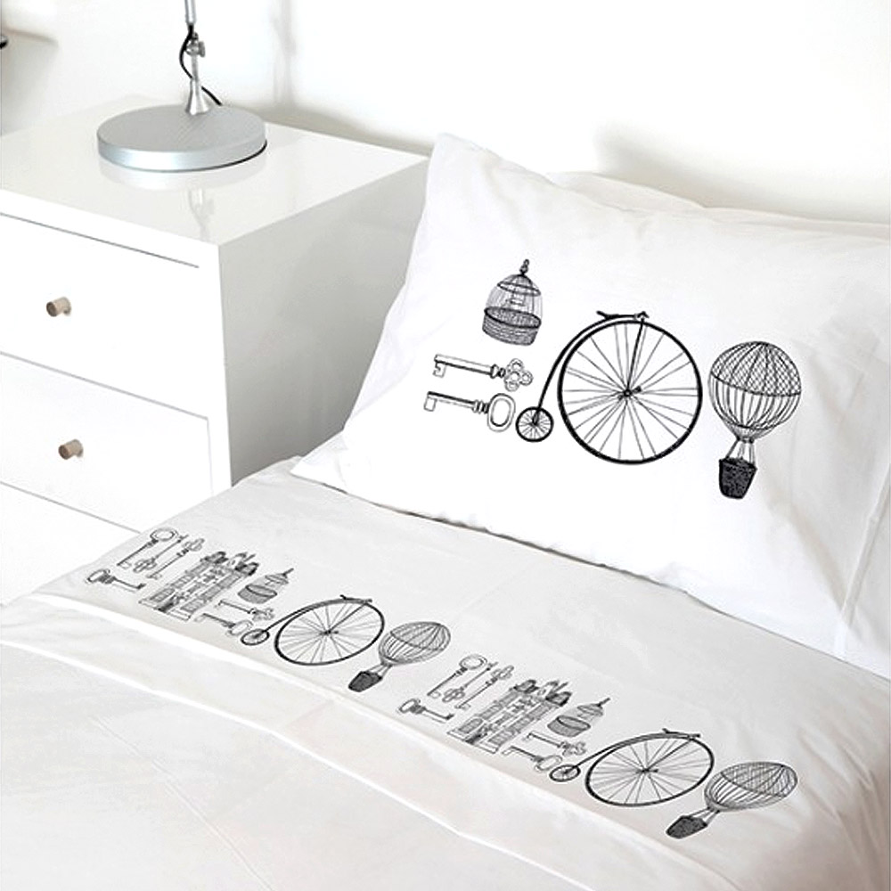 Tuyo Print - Juego De Sábanas 1 Pl Retro