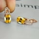 thumbnail image 1 of Simple Fashion Oval Cut Marble Marble Zircon Earrings Vintage Zircon Earrings Bridesmaid Wedding Jewelry Gift, 1 of 3