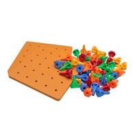 Bothyi - Mushroom Peg Toys Preescolares Regalos De Aprendizaje 50 Clavijas Coloridas Para Niñas Y Niños