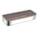 thumbnail image 4 of Contenedor De Almacenamiento De Alimentos De Acero Inoxidable Caja De Pan Para Picnic, Oficina, Viaje 26,5 Cm X 10 Cm X 5 Cm, 4 of 5