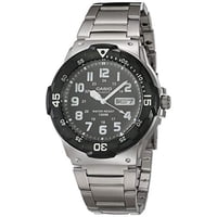 Reloj Casio De Cuarzo Estilo Buzo Para Hombre Con Correa De Acero Inoxidable, Plateado, 23 Casio Casio