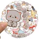 thumbnail image 2 of Set Stickers calcomonias Mochi Mochi Peach cat Gatitos kawai, 2 of 8