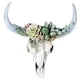 thumbnail image 2 of Escultura De Pared De Cuerno Largo Cabeza De Animal Vivo Figuras De Arte Suculentas S, 2 of 3