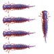 thumbnail image 2 of 5x Se?uelos De Pesca 8,9 Cm PVC Larva Worm Grub Baits Fishy Smell Blue, 2 of 5