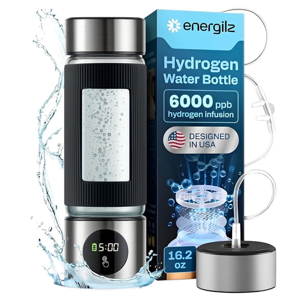 Botella de agua hidrogenada ENERGILZ 480 ml generador 6000 PPB