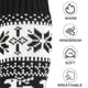thumbnail image 5 of Calentadores de piernas de punto para invierno, con lazo blanco, calcetines largos sin pies, cálidos y navideños, mangas altas para mujer, 5 of 5