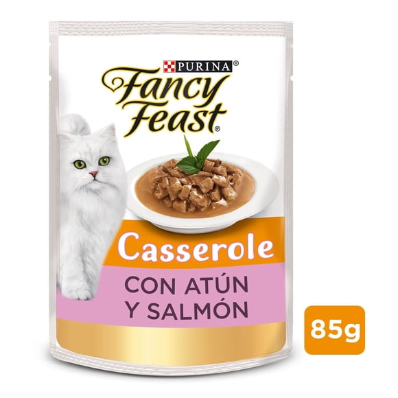 Alimento Húmedo Gato Adulto Casserole con Atún y Salmón Pouch