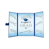 Bothyi - Libro De Visitas De Graduación Papel Grueso Fácil De Escribir En Decoración De Postales Azul