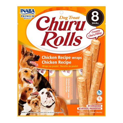 Inaba - Churu Rolls - Palitos Con Pollo Para Perro 96 Gr