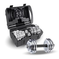 Pwrfitness - Set De Mancuernas Cromadas 20Kg