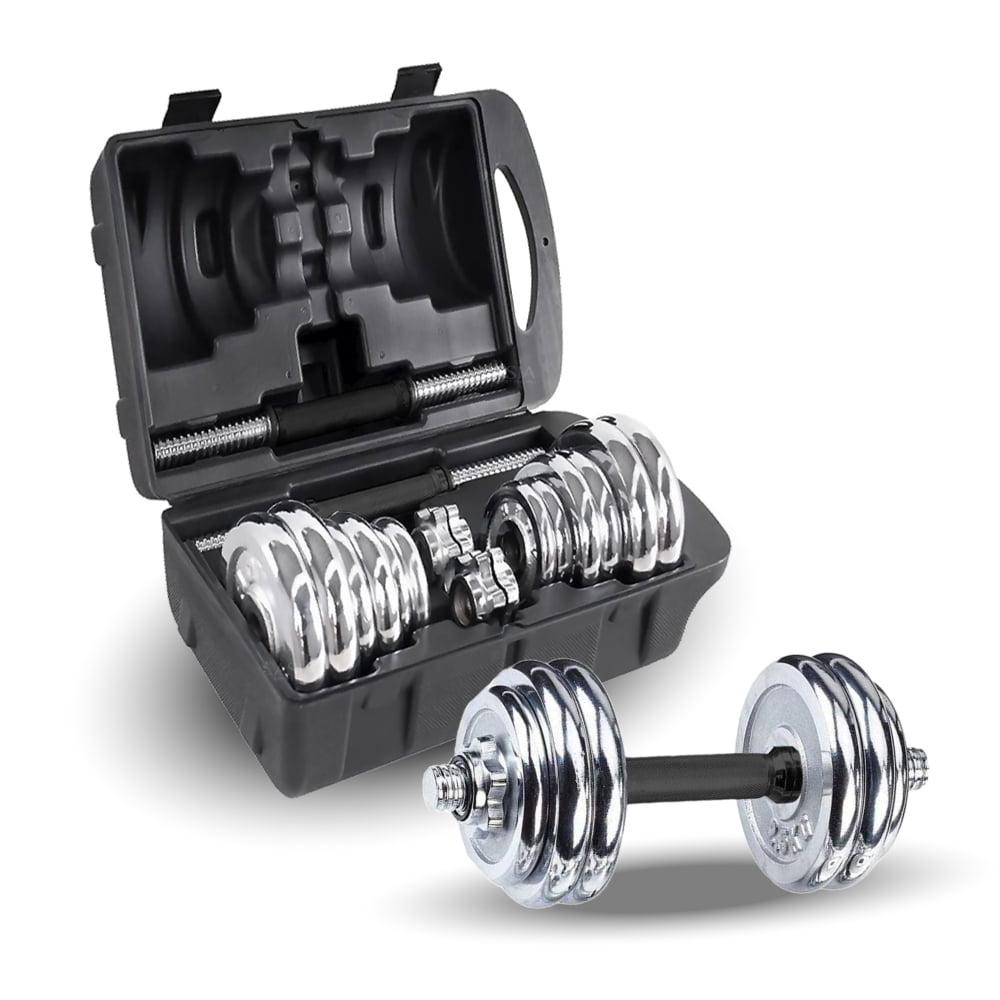 Pwrfitness - Set De Mancuernas Cromadas 20kg