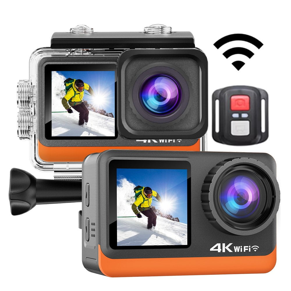 Cámara Deportiva Ausek 4k 30fps 16mp Deportiva Pantalla Dual
