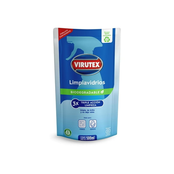 Limpia Vidrio Líquido Doypack, 500 ml