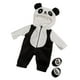 thumbnail image 4 of Trajes Y Accesorios de Ropa de Muñeca de Dibujos Animados, Accesorios de Ropa de Muñeca de Bebé de 48 Pulgadas, para Muñecas de Bebé Recién Nacidas, R Negro con Blanco, 4 of 5