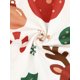 thumbnail image 5 of INSPIRE CHIC Conjunto de Pijamas de Navidad para Mujeres con Cuello con Muesca, Estampado de Botones, Camisón de Manga Larga, Conjunto de Pantalones para Otoño Invierno, Talla Mediana, Blanco, 5 of 5