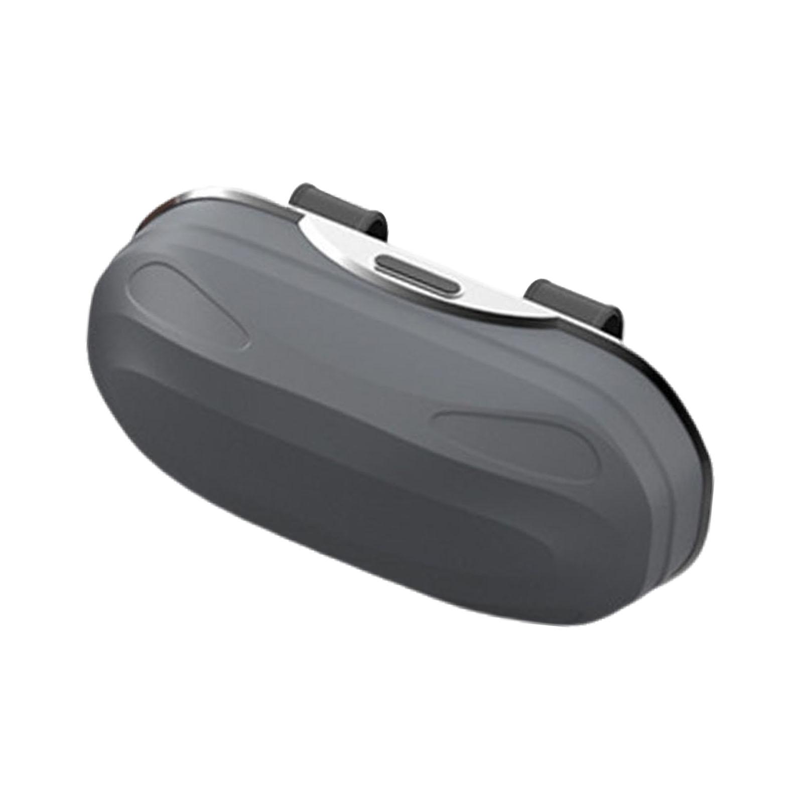 Ioensy - Estuche Para Gafas De Sol Para Visera De Coche, Organizador De Visera, Resistente, Color Gris