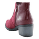 thumbnail image 3 of Botin para mujer con taco medio elasticado Rojo, 3 of 3