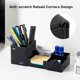 thumbnail image 4 of Organizador de escritorio de plástico con soporte para lápices, color negro, 4 of 7