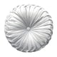 thumbnail image 2 of Pintuck Pillow Round Pumpkin Floor Pillow para silla Sofá gris claro-algodón, 2 of 5