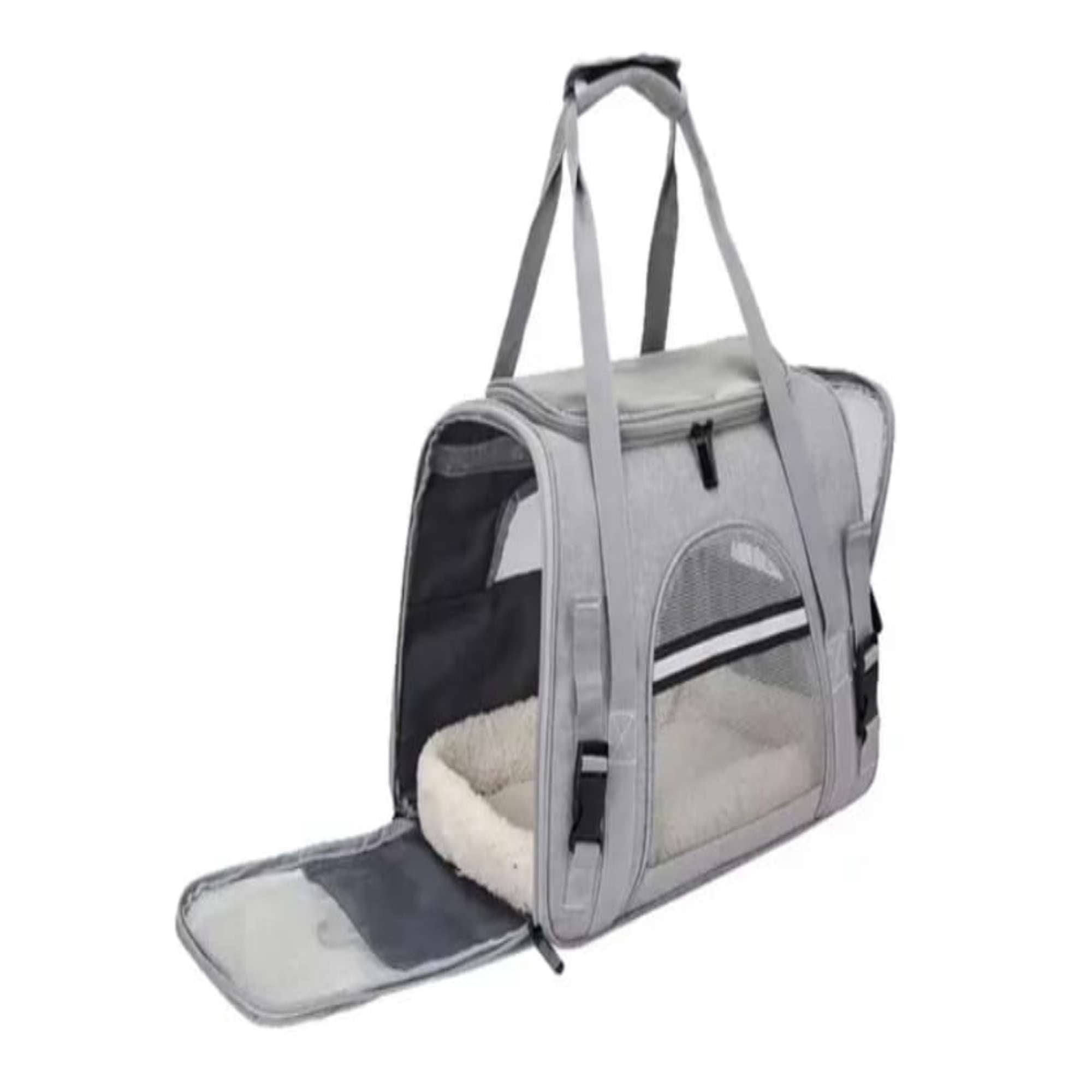 Todo Para El Hogar - Bolso Para Mascota Perro Y Gato Transportador Respirable (gris)