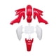 thumbnail image 2 of Juego De Guardabarros Carenado Rojo Blanco Para Honda Crf50 XR50 Sdg SSR, 2 of 5
