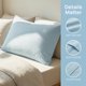 thumbnail image 4 of REGALWOVEN 2 Pack Funda de Almohada de Algodón, Fundas de Almohada de Enfriamiento Suave con Cierre de Sobre, Fundas de Almohada para Mujeres y Hombres Azul Queen, 4 of 5