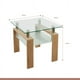 thumbnail image 4 of Mesa lateral moderna madera y vidrio, 4 of 4