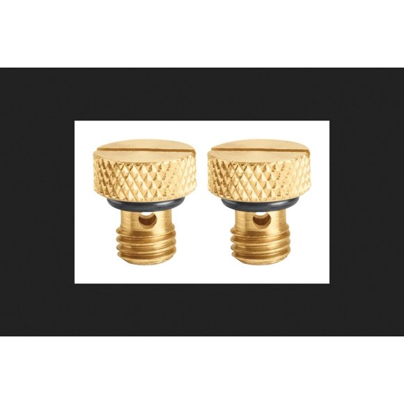 Tornillos Valve Orbit Bleed de latón, paquete de 2 unidades para riego
