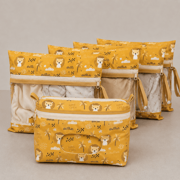 Bolsa de pañales para bebe Impermeable, bolso maternal portátil para pañales y ropita de bebe