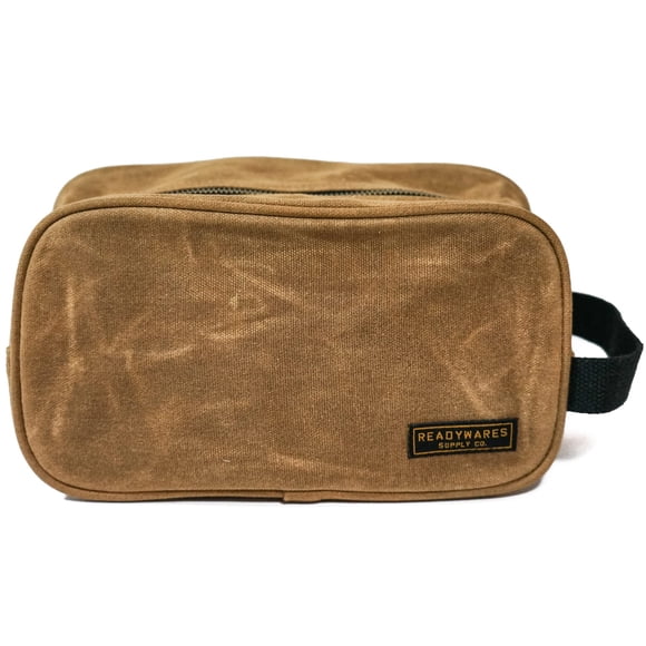 Neceser de lona encerada Dopp Kit para hombre Readywares color tan