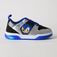 Zapatilla Luces Niño Cara Azul Sonic