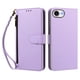 thumbnail image 1 of Funda Tipo Billetera para iphone17E/16E/SE4 con Soporte y Bolsillo con Cierre Morado, 1 of 1