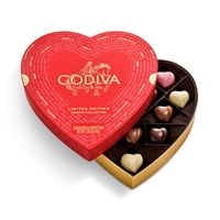 Godiva Chocolatier - Caja De Chocolates Godiva Gold Heart Belgian, 14 Unidades, Para San Valentín