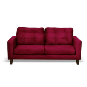 Latam Home - Sofa Napoles 3 C Tela Velvet Burdeo
