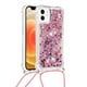 thumbnail image 5 of Funda FOXDOCK para iPhone 12 Mini con Cuerda Ajustable, Brillo Líquido, Protección Antigolpes y Lente – Ideal para Regalo, 5 of 6