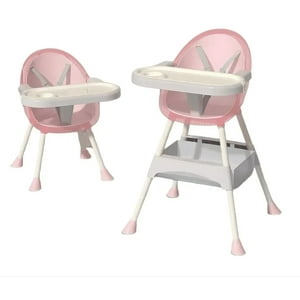 Wakeshome - Silla Para Bebes 2 En 1 Altura Ajustable Silla Comedor Infantil