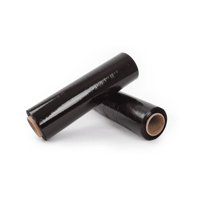 Genérico - Pack 2 Alusa Film Negro Rollo Para Embalaje 250M 20 Micrones