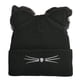thumbnail image 1 of Gorro de punto con orejas de gato, gorro de lana bordado, bonito gorro cálido para otoño e invierno, gorro para el frío., 1 of 5