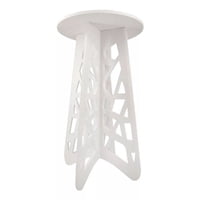 Click Ventas - Mesa Auxiliar Moderna De Centro Decoración Redondo Blanca