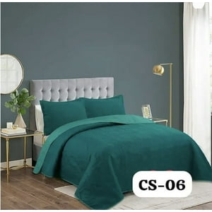Genérico - Cubrecama Quilt Verano 2 Plazas - Turquesa Cs06