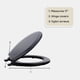 thumbnail image 3 of Asiento de inodoro Achim Home Decor Fantasia Wood Black 43 cm, 3 of 6