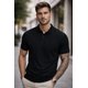 thumbnail image 1 of Polera Pique/polo Basica 100% Algodon Manga Corta 240g/m Negro S Lisa, 1 of 3