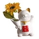 thumbnail image 1 of Gato Que Sostiene La Estatua De La Flor Jarrón Creativo Para La Decoración Del Hogar Flor Amarilla, 1 of 3